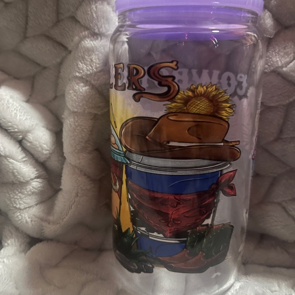 16 ounce Libby Glass tumbler in a western theme - Picture 4 of 4